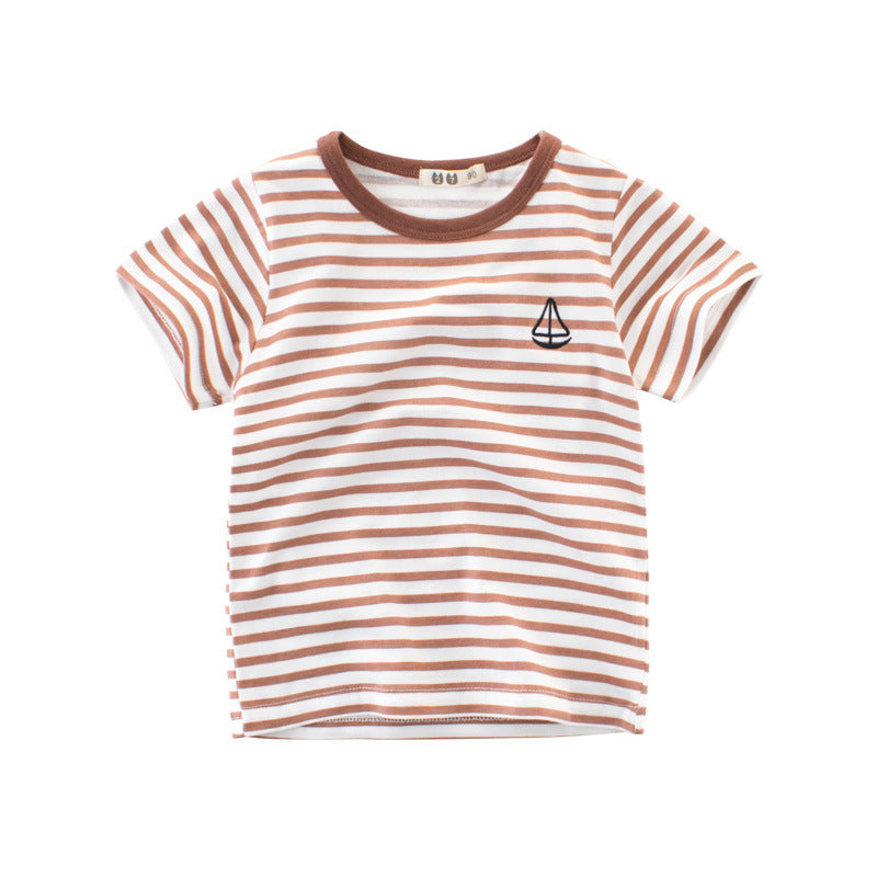 T-shirt rayé enfant en coton garçon
