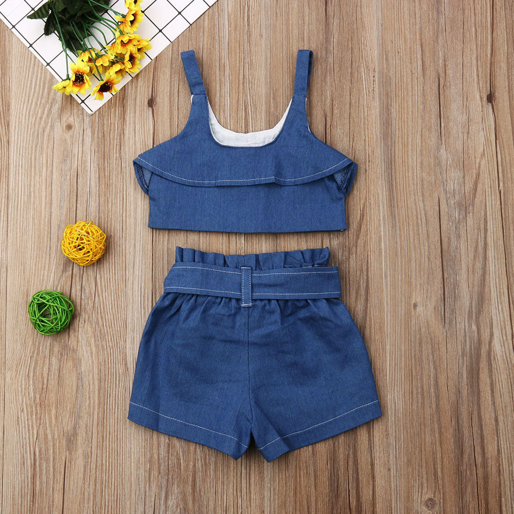 Jupe à bretelles pour filles, vêtements pour enfants