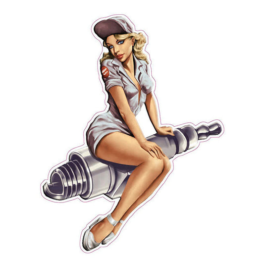 Autocollant de moto imperméable Anime Girl