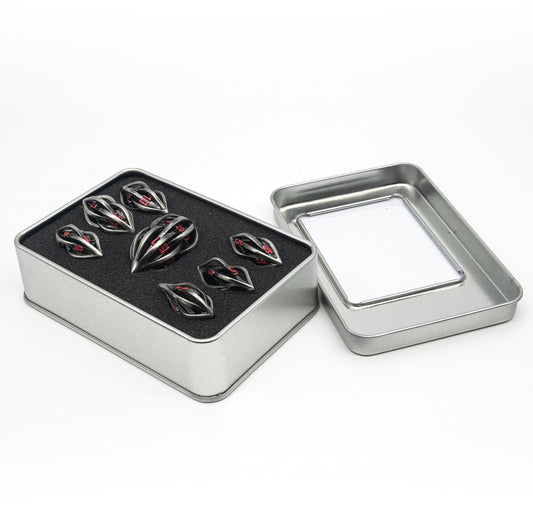 Dados con forma de semilla de melón de metal