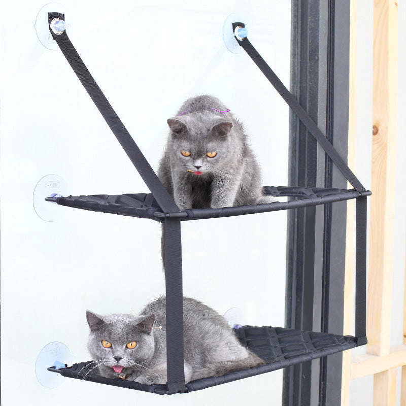 Hamac pour chat, siège de repos de fenêtre, perchoir, lit pour chats d'intérieur qui dorment