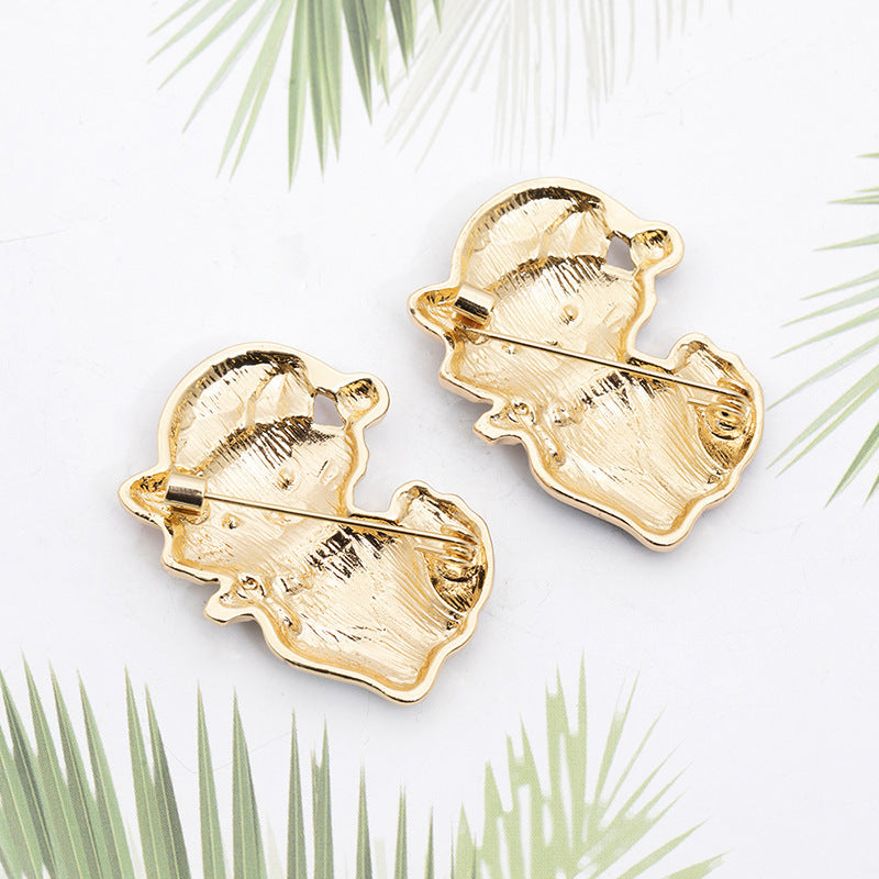 Broche de mode de Corsage de chapeau de noël de chat mignon