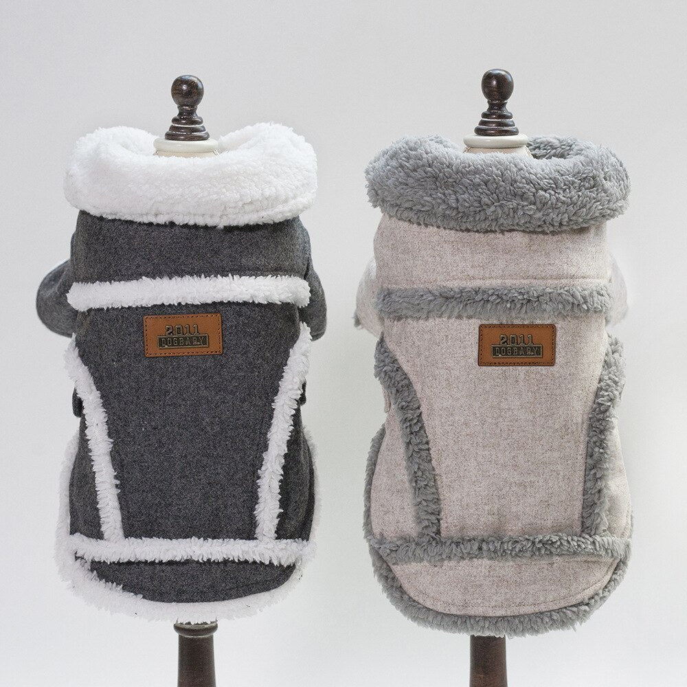 Vêtements d'hiver pour chien, veste pour bouledogue français, manteau épais et chaud pour chien