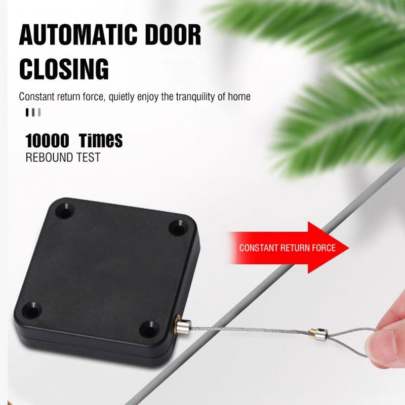 Ferme-porte à capteur automatique électrique de petite taille, butée de porte à Surface réglable sans poinçon, fermeture automatique du support de porte, amélioration de l'habitat