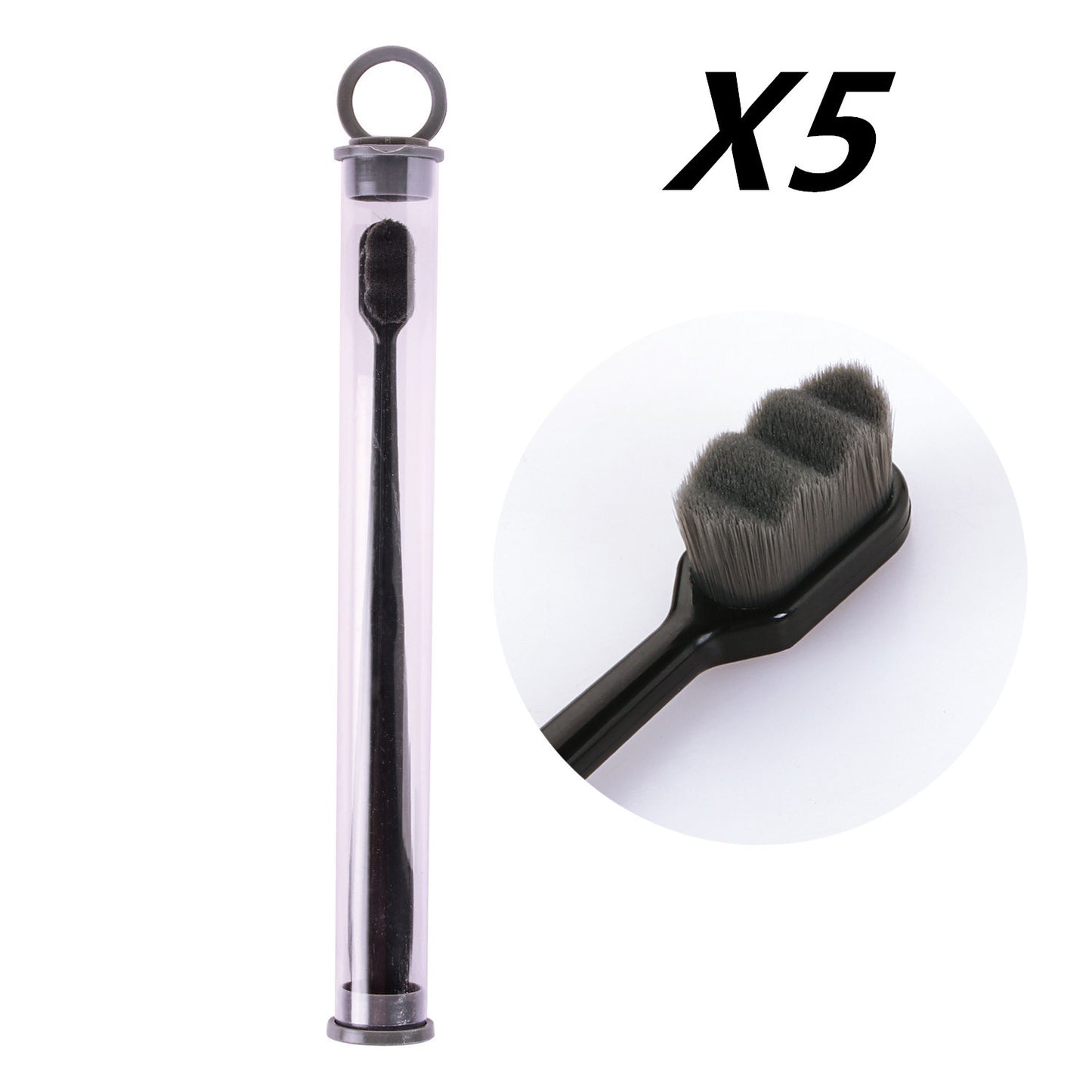 Brosse à dents Ultra-fine, poils Super doux, nettoyage en profondeur, Portable, outils de soins bucco-dentaires, nettoyage buccal, voyage