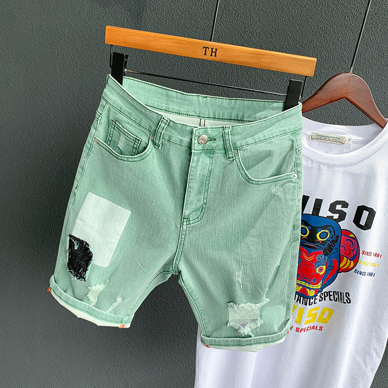 Short en jean déchiré