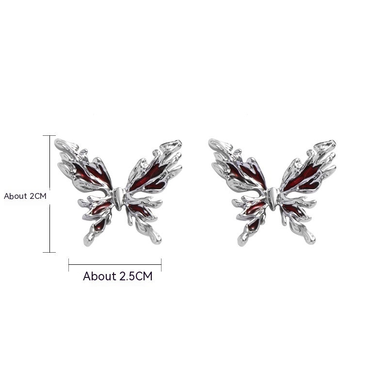 Collar de mariposa roja original nuevo estilo chino