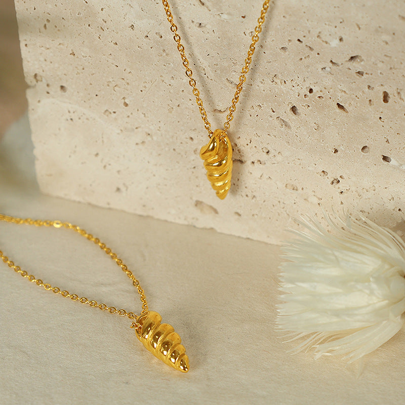 Niche Design Thread Necklace Women's Light Luxury Non-fading Titanium Steel Clavicle Chain