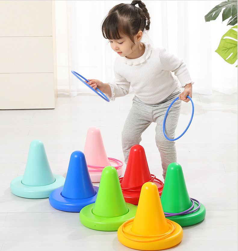 Jouet d'entraînement à l'équilibre pour enfants, jouet d'intégration sensorielle, anneau de lancer, jeu amusant, Perception de l'équilibre, aide pédagogique pour enfants