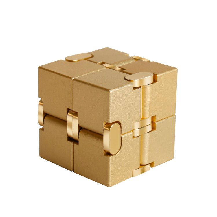 Jouet anti-Stress Cube infini en métal de qualité supérieure, décompresse Portable, jouets relaxants pour enfants et adultes