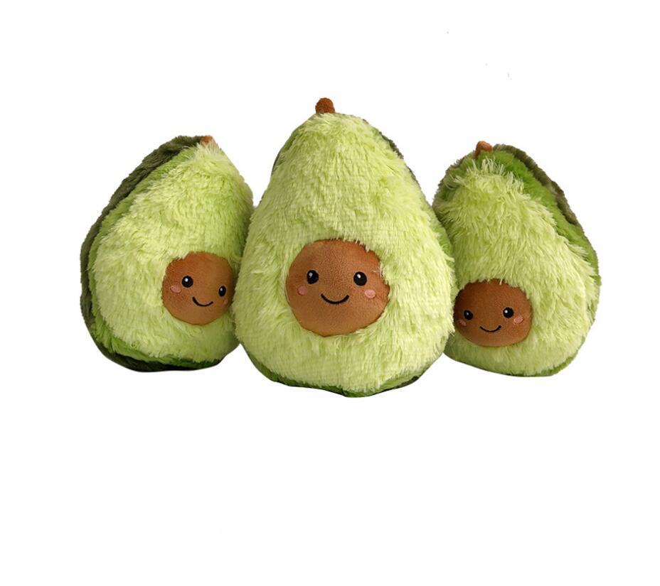 Oreiller en peluche avocat
