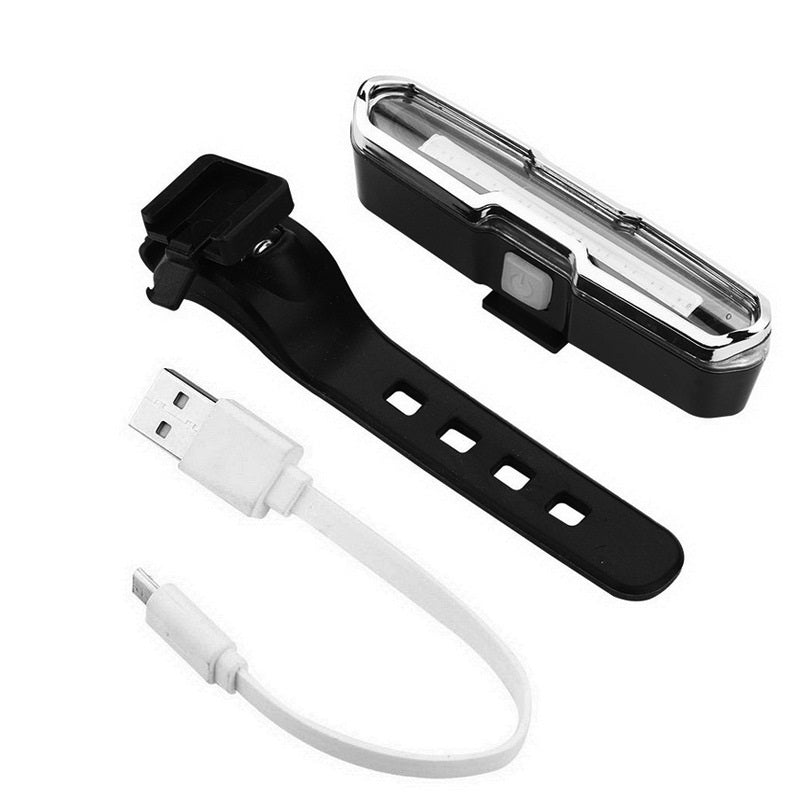 Feux arrière USB rouges et bleus, voyant d'avertissement pour vélo de montagne