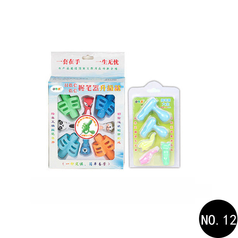 Porte-stylo de papeterie pour enfants, posture d'écriture correcte pour étudiants, dessin animé