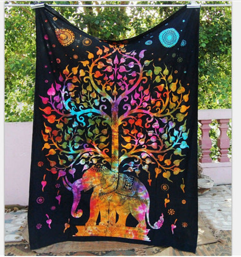 Tapisseries mandala éléphant