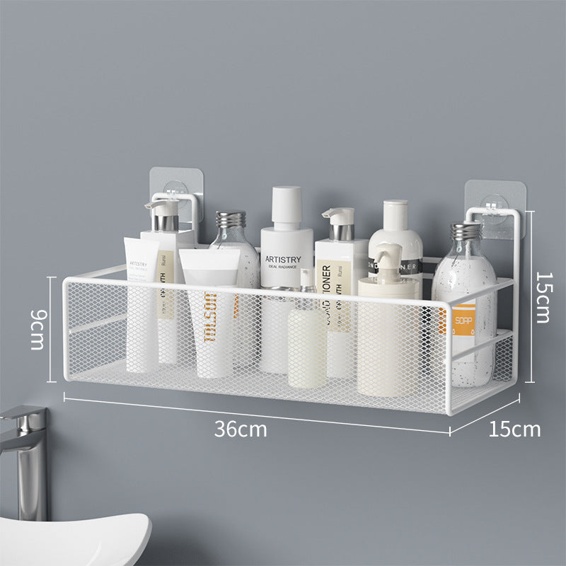 Étagère murale de salle de bain, sans perceuse, douche, organisateur de shampoing, accessoires de toilette