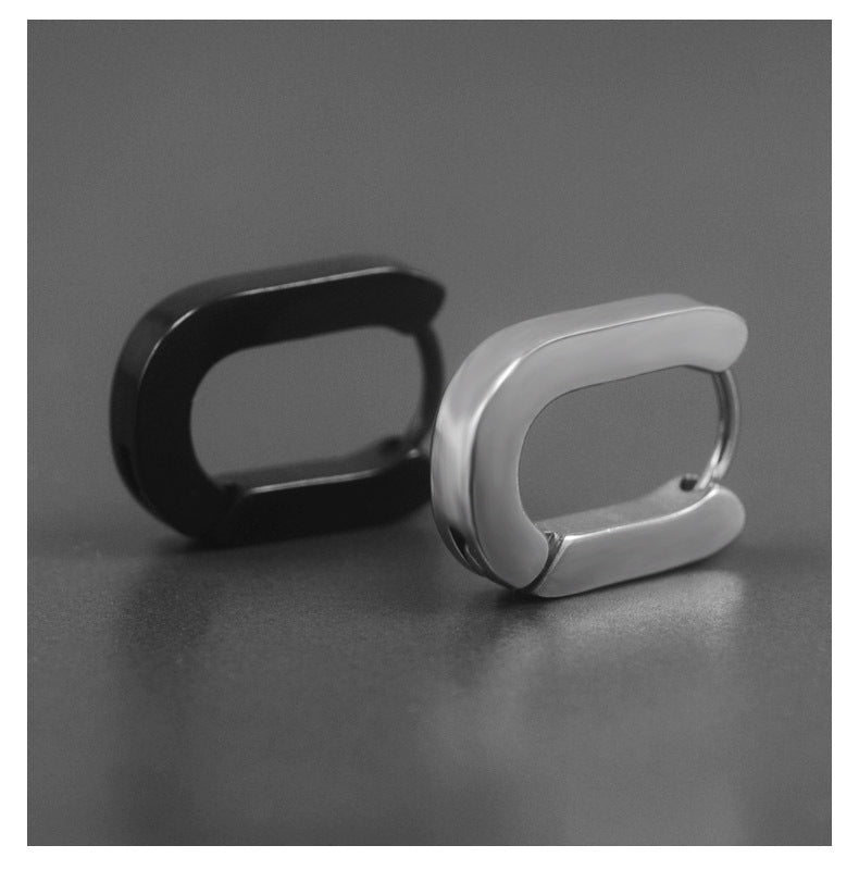 Hip Hop Street Ear Studs Hommes Hiphop Boucles d'oreilles géométriques