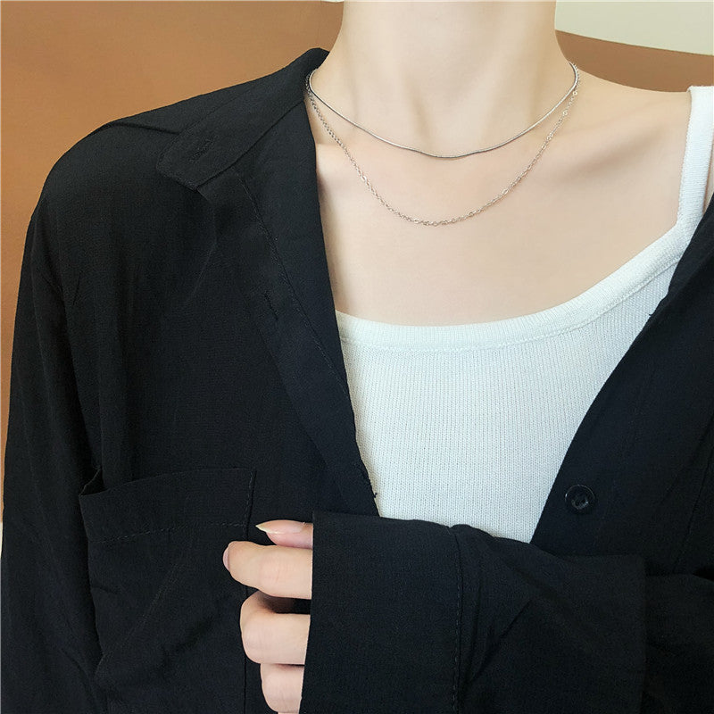 Collier de chaîne de clavicule personnalisé pour femme