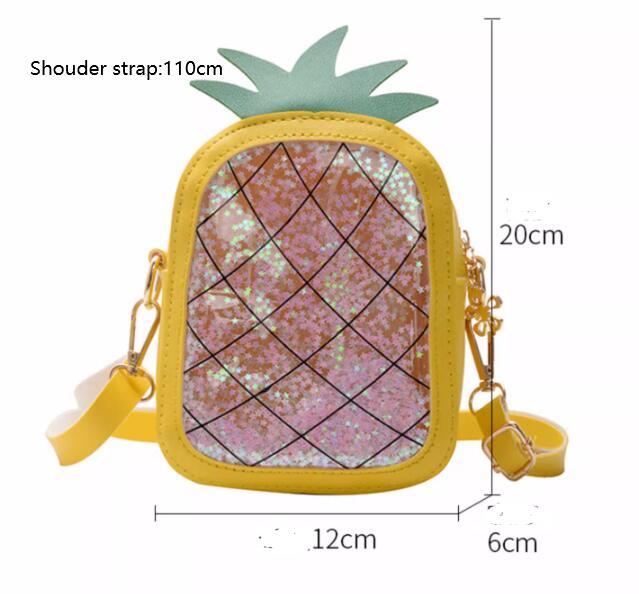 Sac de gelée à une épaule ananas fraise pour enfants d'été