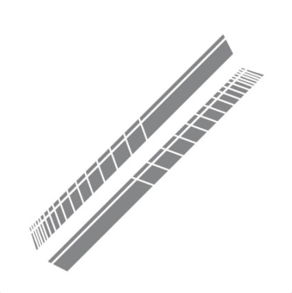 Autocollant de carrosserie de voiture résistant aux rayures pour équipement arrière modifié, autocollants spéciaux 3D noirs, autocollants rayés de décoration de voiture