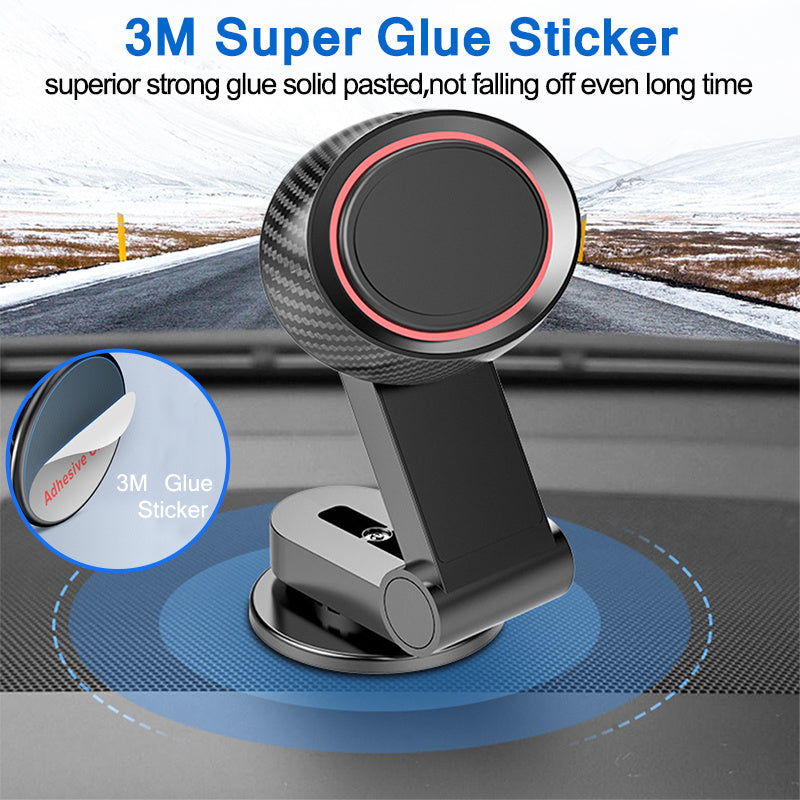 Soporte magnético plegable para teléfono móvil de navegación de coche, marco de soporte para salpicadero de coche, giratorio de 360 ​​grados, accesorios para automóvil