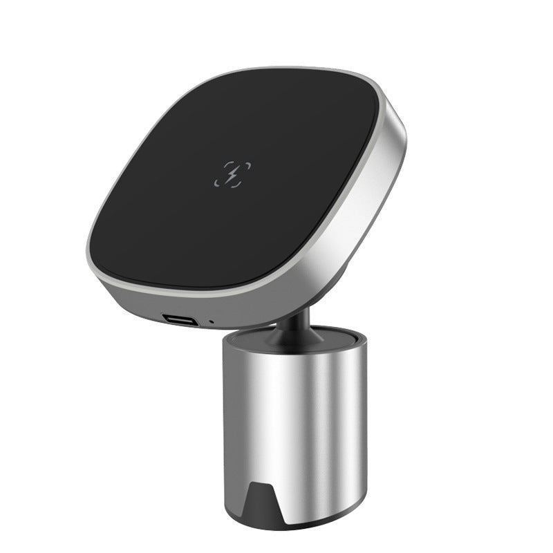 Support de téléphone portable pour voiture, chargement sans fil, magnétique