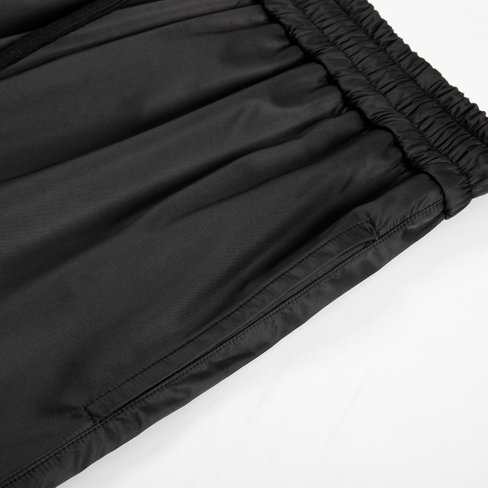 Men's Sports Outdoor Drawstring Design Loose Wide-leg Bell-bottoms