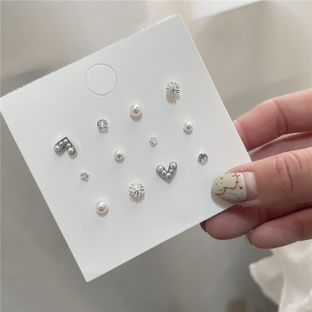 Boucles d'oreilles à tige en argent sterling pour femme