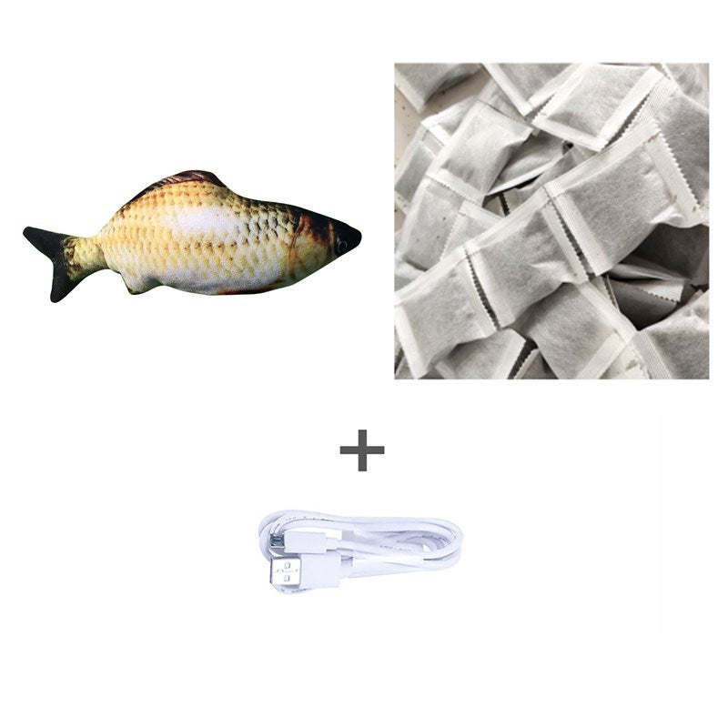 Version sans pince à chat - Jouet de poisson électrique de simulation de poisson sauteur électrique