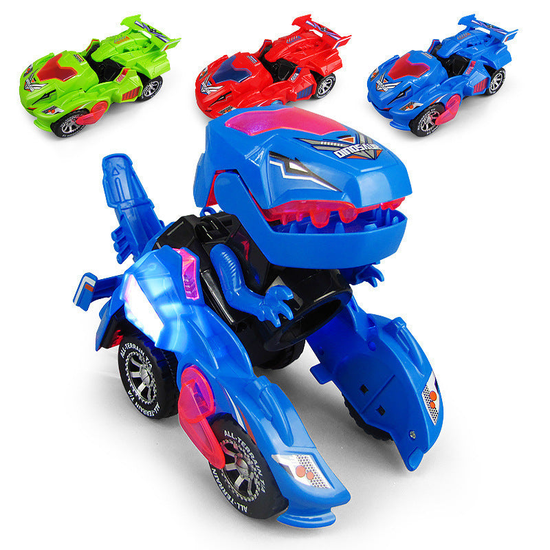 Jouets chauds déformation dinosaure jouets enfants musique légère électrique universel jouet voiture 