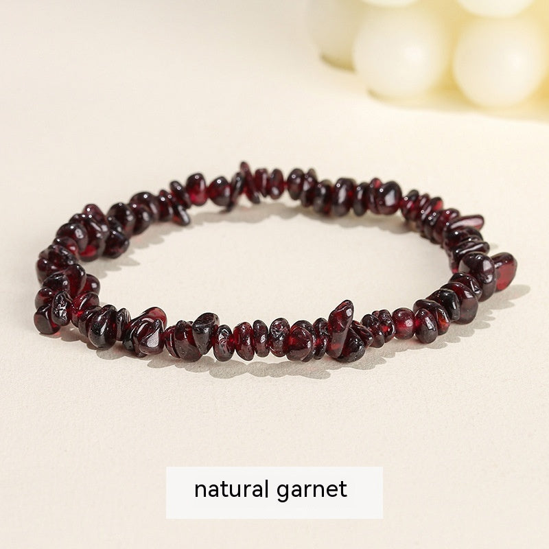 Natural Crystal Gravel Agate Aventurine Irregular Bracelet