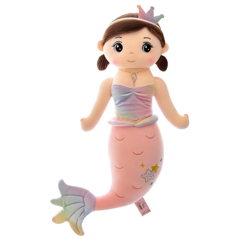 Nouveau jouet en peluche sirène couronne à la mode pour enfants