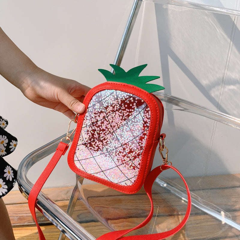 Sac de gelée à une épaule ananas fraise pour enfants d'été
