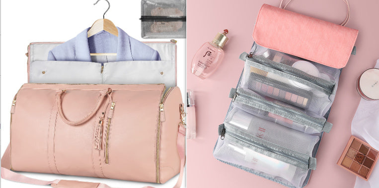 Grand sac de costume pliant en cuir, bandoulière de voyage