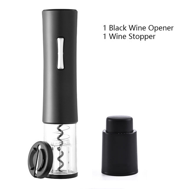 Ouvre-bouteille électrique, tire-bouchon, ensemble de coupe-feuille, ouvre-bouteille automatique haut de gamme pour le vin, Gadgets de cuisine, ouvre-boîte
