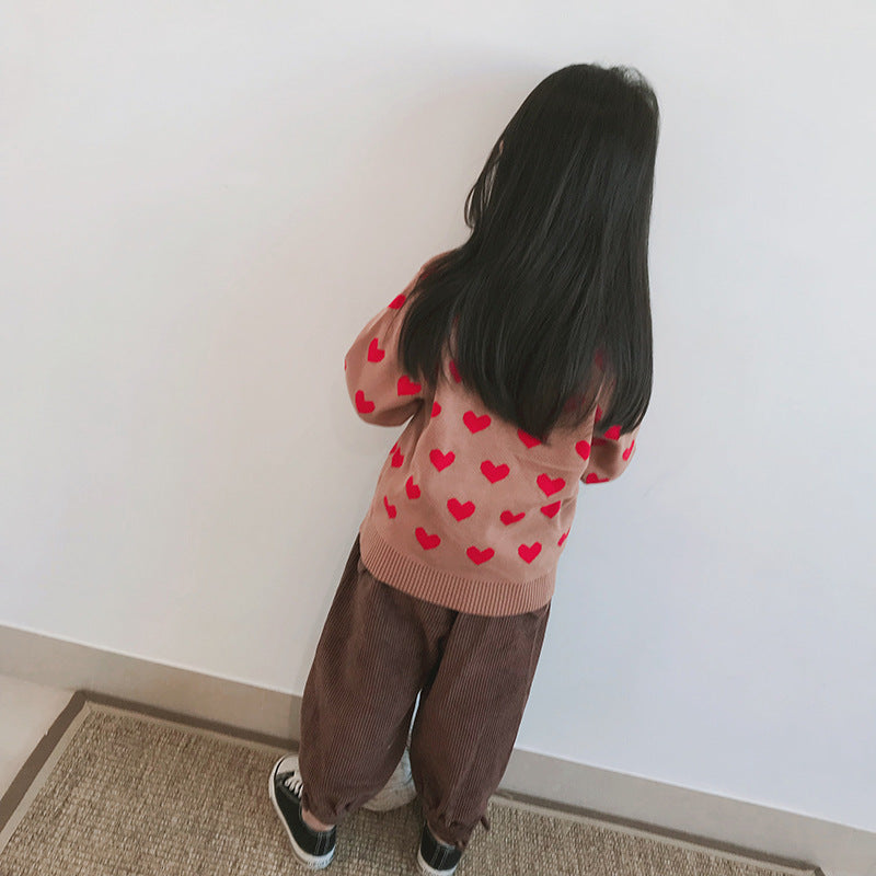 Cárdigan de invierno para niñas, suéter para niños, diseño de bolas, cárdigans tejidos para bebés, suéter informal para niños pequeños, suéter de lana para niñas