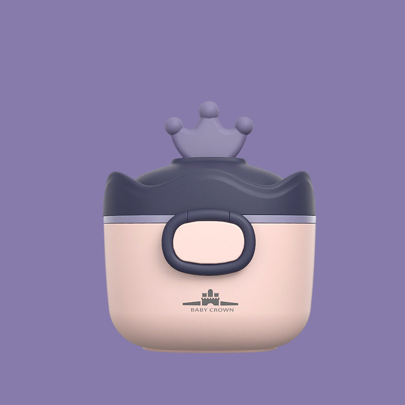 Boîte à lait en poudre Crown portable, grande capacité