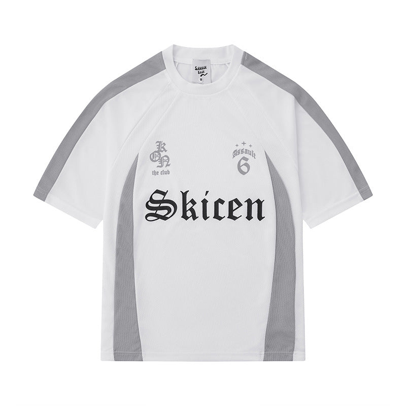 Street Style Letter Print Short-sleeve Hip Hop Loose-fitting T-shirt Top