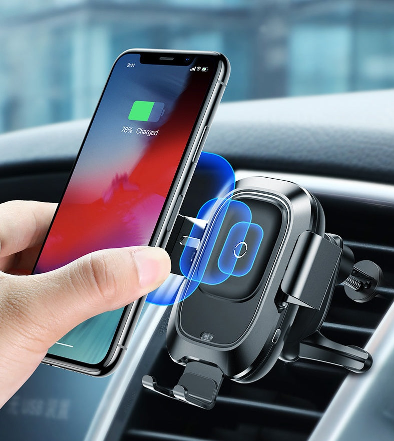 Support de voiture intelligent, sortie d'air de charge sans fil, cadre de navigation mobile, support de capteur de charge sans fil