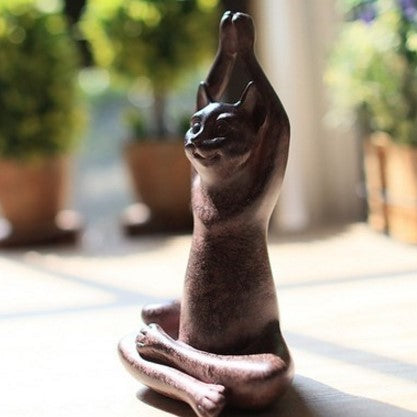 Estatuas de yoga para gatos