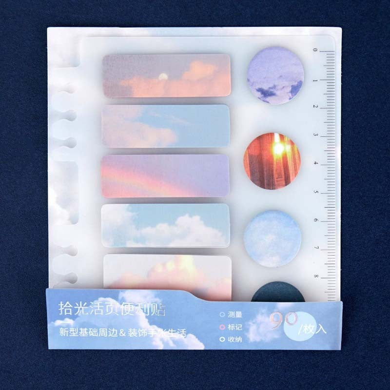 Autocollant d'index de note autocollante de marque de plaque inférieure en PP