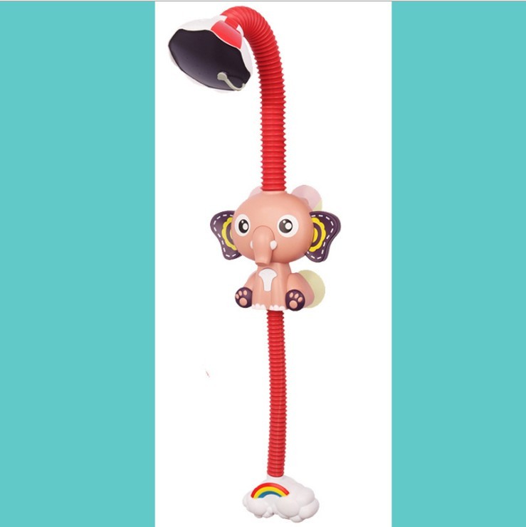Juego de juguetes de baño para bebé con ducha de elefante