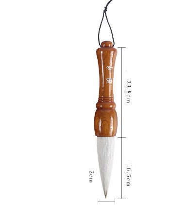 Cepillo de muñeca de oveja y lobo grande, cubo grande de pintura china