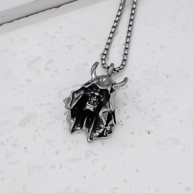 Nuevo Colgante de diablo de estilo oscuro, collar con adornos colgantes creativos