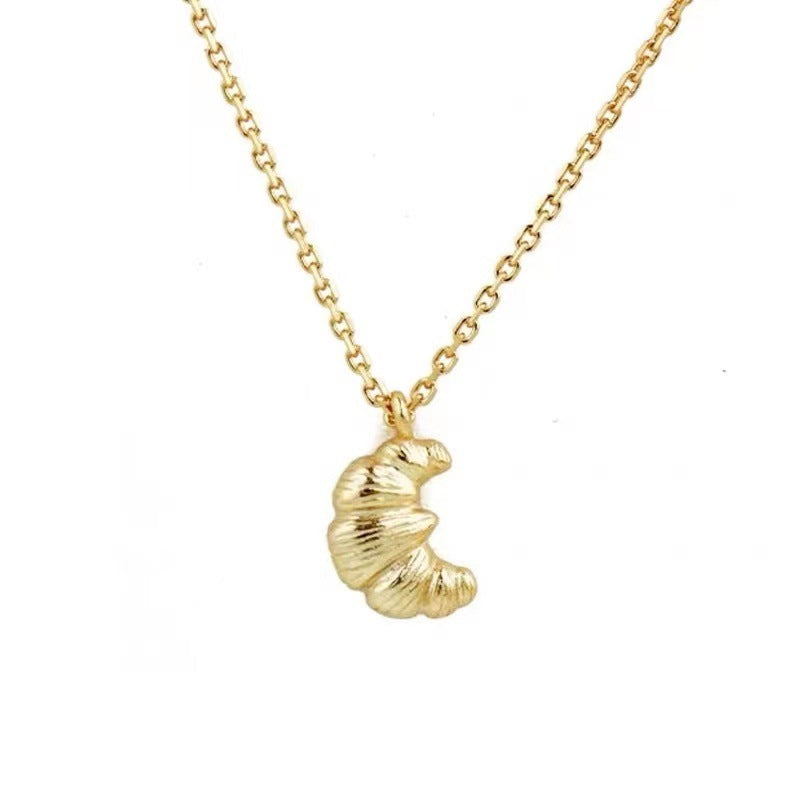 Collier chaîne clavicule simple croissant