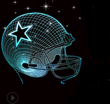 La lámpara de mesa 3D del búho de la luz de la noche llevada puede tocar colorido