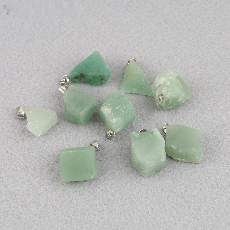 Colgante de piedra de cristal de color natural del arco iris