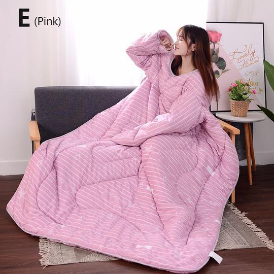 Couette d'hiver paresseuse avec manches