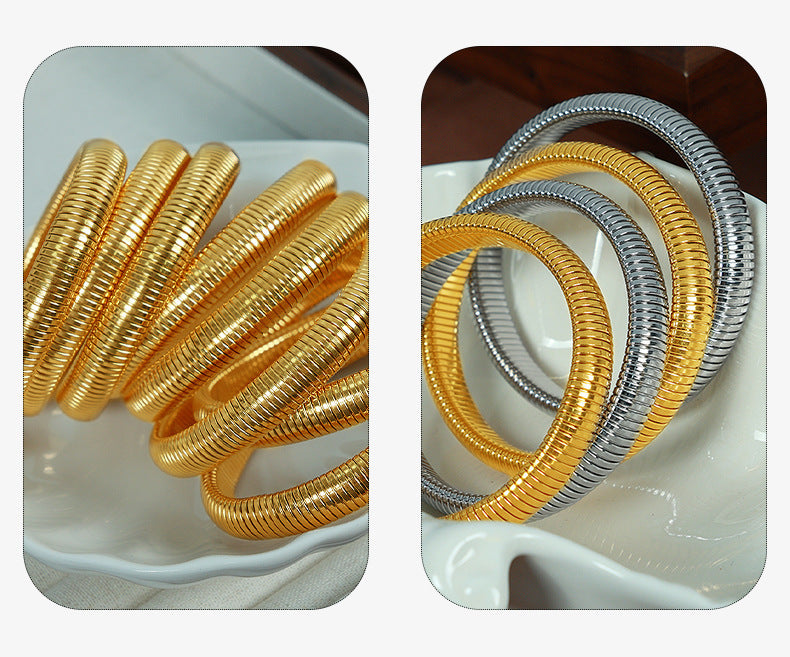 Retro Minimalist Stretch Ring Bracelet