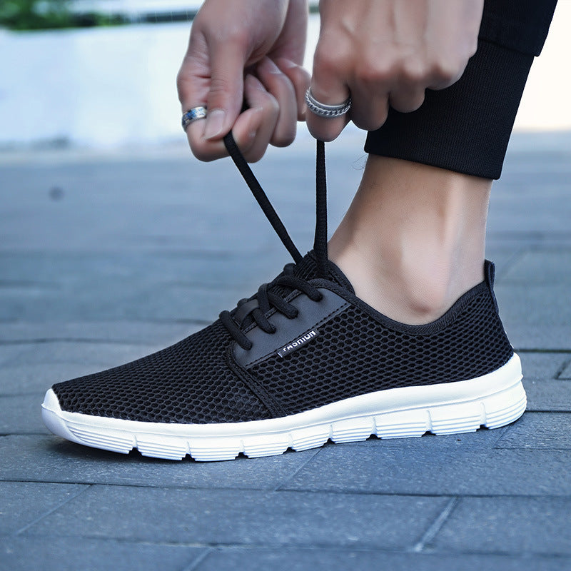 Chaussures de sport décontractées en filet de course sauvage pour hommes