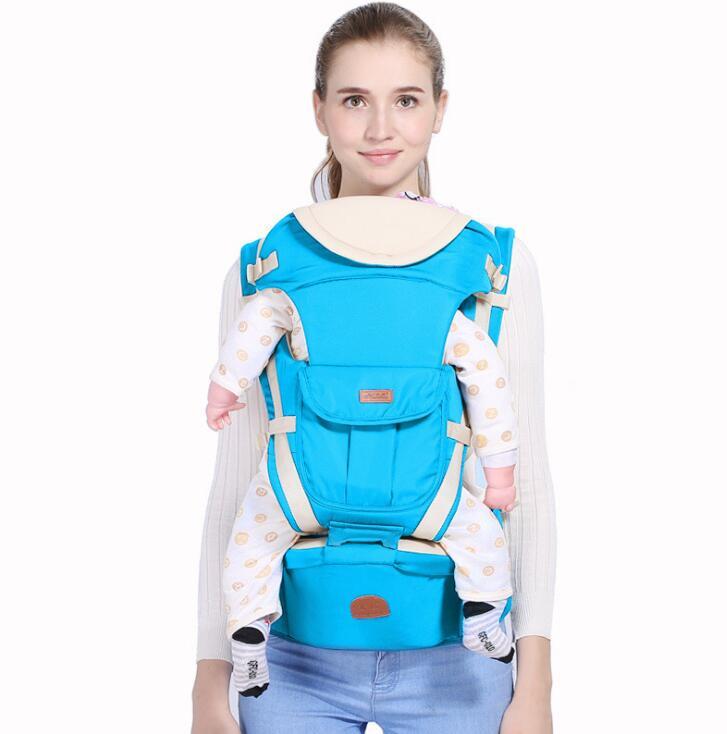 Tabouret de taille multifonctionnel respirant quatre saisons pour bébé, trois en un, écharpe inclinée